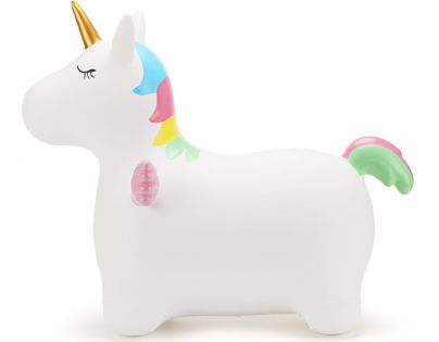 Alltoys Skákací zvířátko Bílý jednorožec