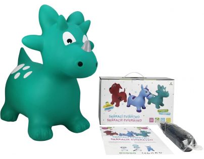 Alltoys Skákací zvířátko Zelený dinosaurus