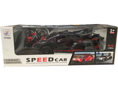 Alltoys Sportovní RC auto 1 : 18 černočervené