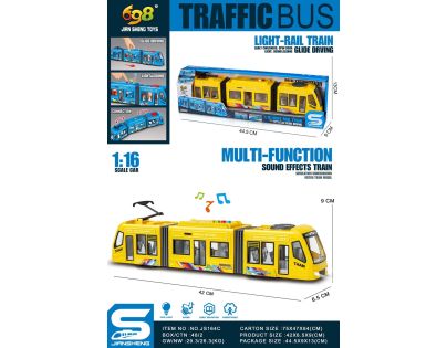 Alltoys Tramvaj žlutá 1 : 16 - Poškozený obal