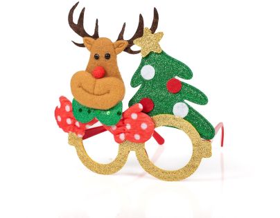 Alltoys Vánoční brýle s třpytkami 17x14 cm