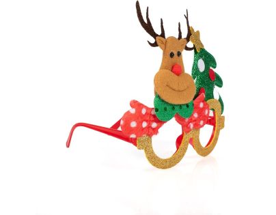 Alltoys Vánoční brýle s třpytkami 17x14 cm