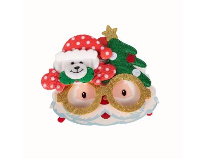 Alltoys Vánoční brýle s třpytkami 17x14 cm