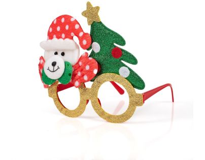 Alltoys Vánoční brýle s třpytkami 17x14 cm