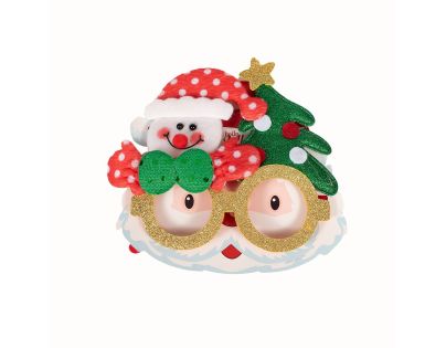 Alltoys Vánoční brýle s třpytkami 17x14 cm