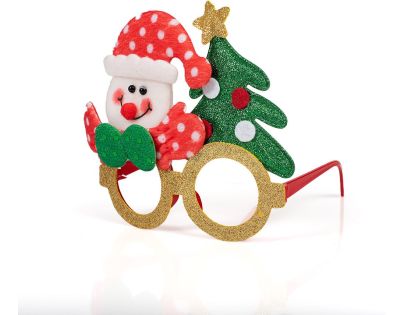 Alltoys Vánoční brýle s třpytkami 17x14 cm
