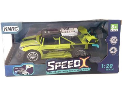 Alltoys Závodní RC auto s efektem kouře zelené