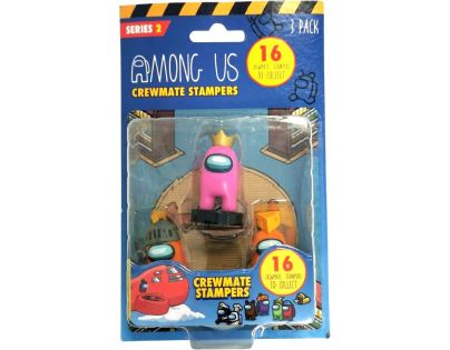 AmongUs Crewmate Figurky razítka 1 pack růžový
