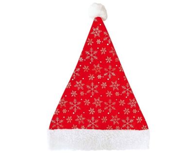 Anděl Přerov Mikulášská čepice se stříbrnými vločkami 38x30cm