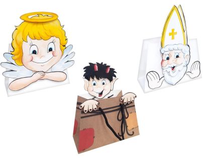 Anděl Přerov Mikulášská taška papírová 22 x 22 cm