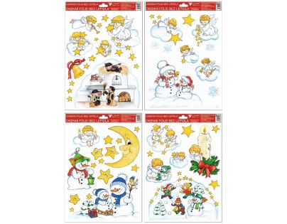 Anděl Přerov Okenní fólie tradiční Čerti na peci 33,5 x 26 cm