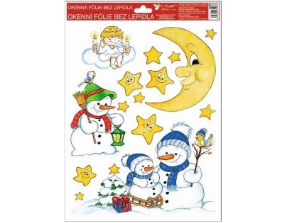 Anděl Přerov Okenní fólie tradiční Čerti na peci 33,5 x 26 cm