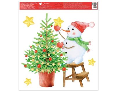 Anděl Přerov Okenní fólie vánoční 30 x 33,5 cm