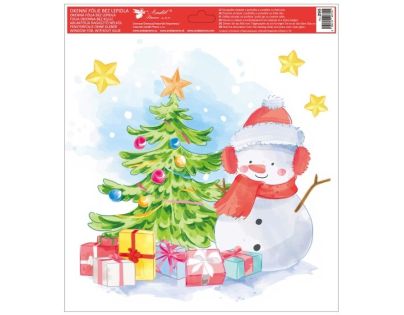 Anděl Přerov Okenní fólie vánoční 30 x 33,5 cm