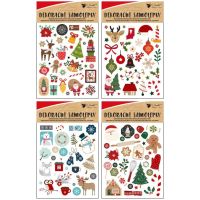 Anděl Přerov Samolepky s vánočními motivy 8 x 14,5 cm