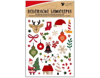 Anděl Přerov Samolepky s vánočními motivy 8 x 14,5 cm