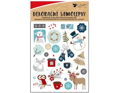 Anděl Přerov Samolepky s vánočními motivy 8 x 14,5 cm
