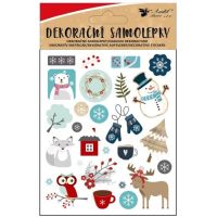 Anděl Přerov Samolepky s vánočními motivy 8 x 14,5 cm 4