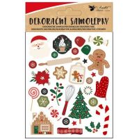 Anděl Přerov Samolepky s vánočními motivy 8 x 14,5 cm 5