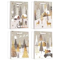 Anděl Přerov Taška dárková vánoční se zlatou ražbou L+ 30 x 42 x 12 cm