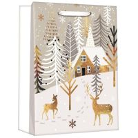 Anděl Přerov Taška dárková vánoční se zlatou ražbou L+ 30 x 42 x 12 cm 3