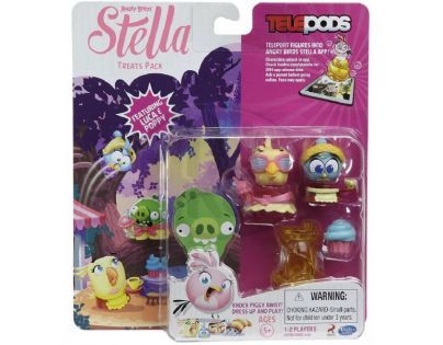 Hasbro Angry Birds figurky Telepods Stella s rampou - Luca a Poppy
