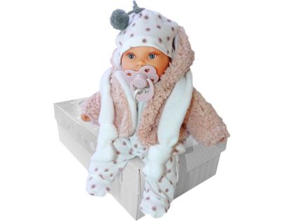 Antonio Juan 1120 Kika realistická panenka se zvuky a měkkým látkovým tělem 27 cm - Poškozený obal