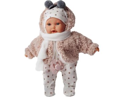 Antonio Juan 1120 Kika realistická panenka se zvuky a měkkým látkovým tělem 27 cm - Poškozený obal