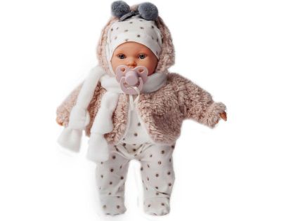 Antonio Juan 1120 Kika realistická panenka se zvuky a měkkým látkovým tělem 27 cm - Poškozený obal