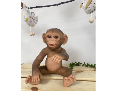 Antonio Juan Guca 991 Reborn Realistická opička miminko celovinylovým tělem 32 cm