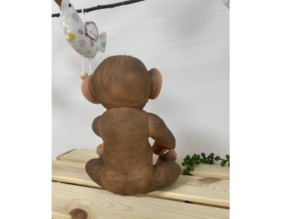 Antonio Juan Guca 991 Reborn Realistická opička miminko celovinylovým tělem 32 cm