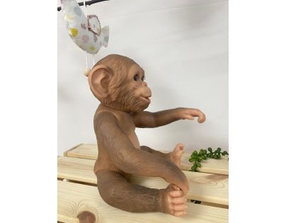 Antonio Juan Guca 991 Reborn Realistická opička miminko celovinylovým tělem 32 cm