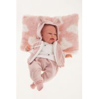 Antonio Juan Clara realistická panenka miminko se zvuky a měkkým látkovým tělem 34 cm 3