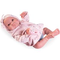 Antonio Juan 80322 Sweet Reborn Nica realistická panenka miminko s měkkým látkovým tělem 42 cm 2