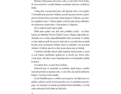 Fragment Apollónův pád  Neronova pevnost Rick Riordan Poškozený obal