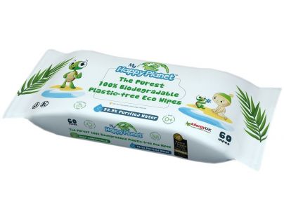 Aquaint Happy Planet Bio odbouratelné vlhčené ubrousky 60 ks