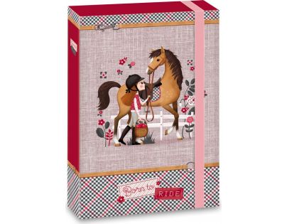 Ars Una Box na sešity Koně Born to ride A4