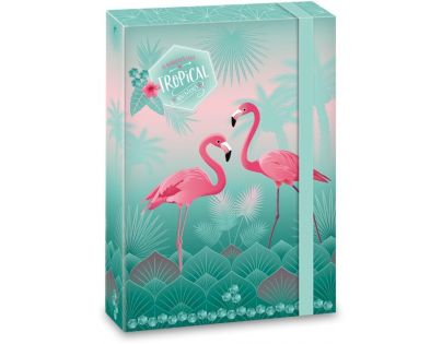 Ars Una Box na sešity Pink Flamingo A5