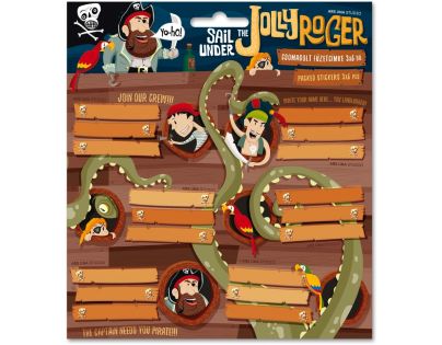 Ars Una Jmenovky na sešity Pirát Jolly Roger 18ks