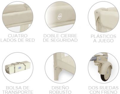 Asalvo Cestovní postýlka Basic beige