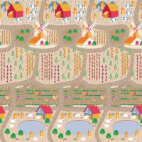 Asalvo Hrací podložka Play Mat XL 120 x 180 cm Farm - City S 2