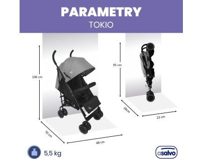 Asalvo TOKIO golfáče 6 m - 15 kg anthracite