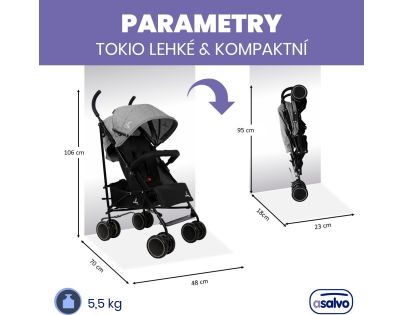 Asalvo TOKIO golfáče 6 m - 15 kg anthracite