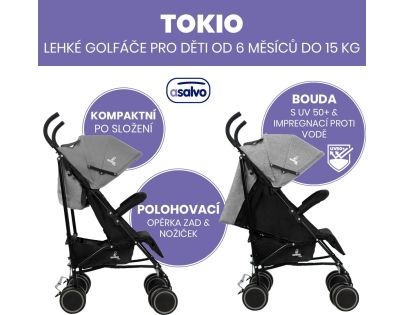 Asalvo TOKIO golfáče 6 m - 15 kg anthracite
