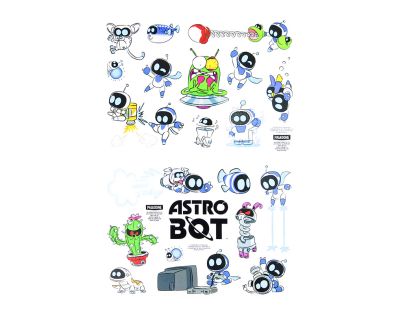 Astrobot samolepky