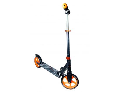 Authentic Koloběžka skládací černá a oranžová Průměr kol 200 mm