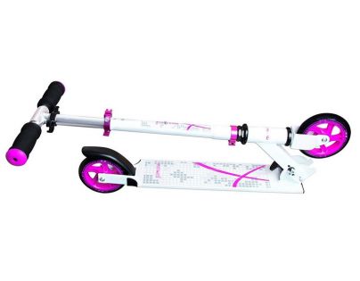 Authentic Koloběžka skládací ST bílá a růžová Průměr kol 125 mm