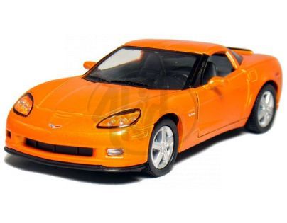 Kinsmart Auto Chevrolet Corvette C6 kov 13cm - Oranžová