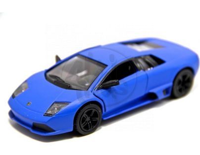 Kinsmart Auto Lamborghini Murciélago kov 12,5cm na zpětné natažení - Modrá