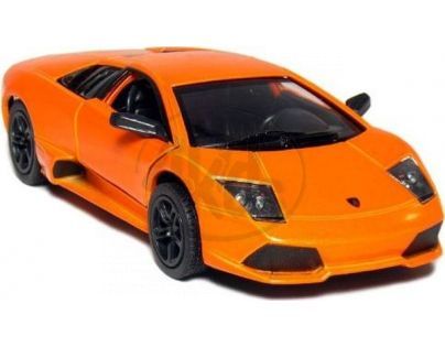 Kinsmart Auto Lamborghini Murciélago kov 12,5cm na zpětné natažení - Oranžová